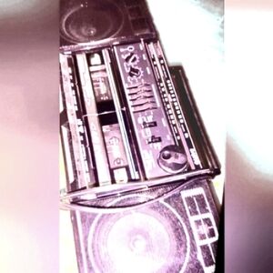 80S GHETO BALSTER DUAL CASSETTE DECK VINTAGE